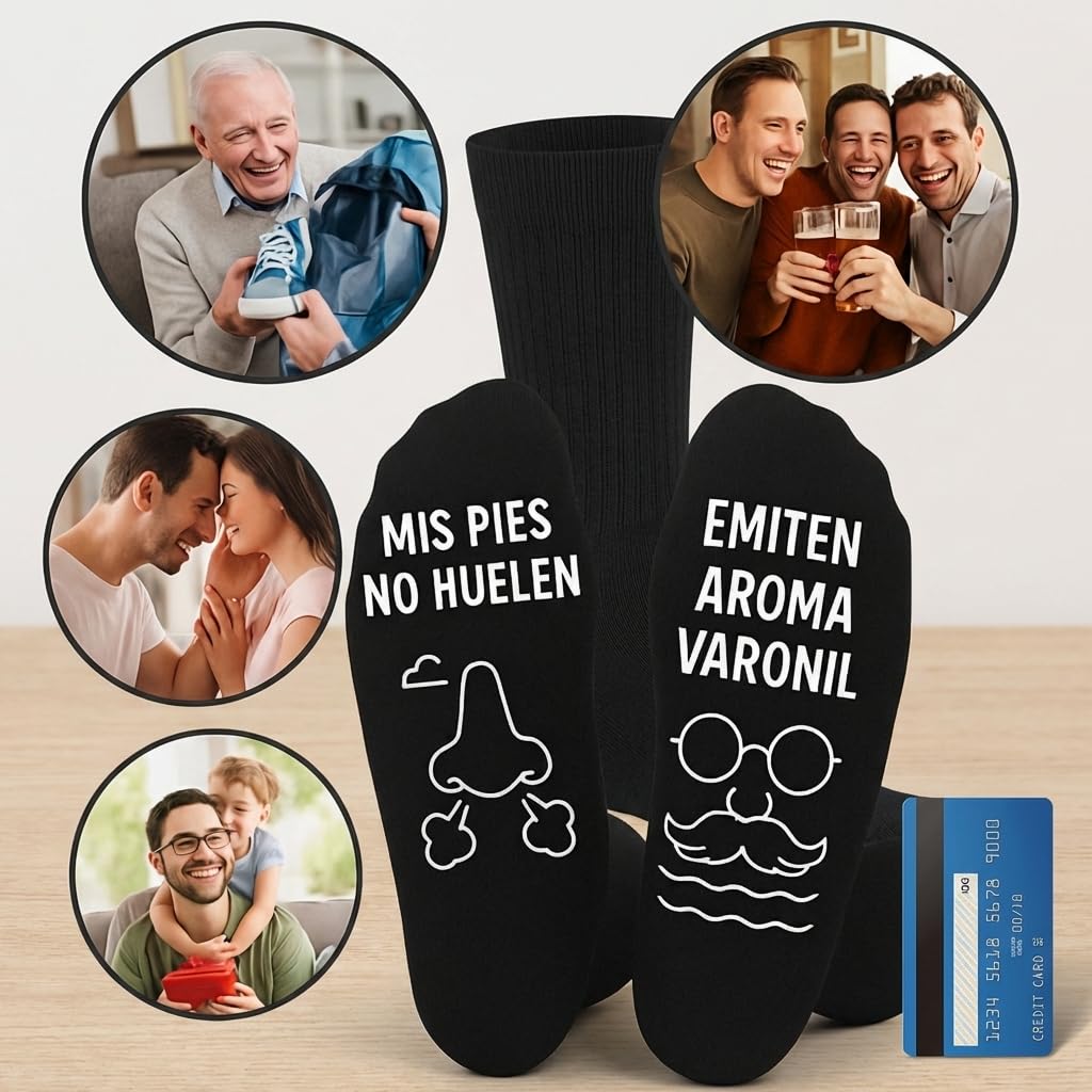 Calcetines Divertidos para Hombre 39–46 | Algodón – VERADGROUP - Aroma varonil