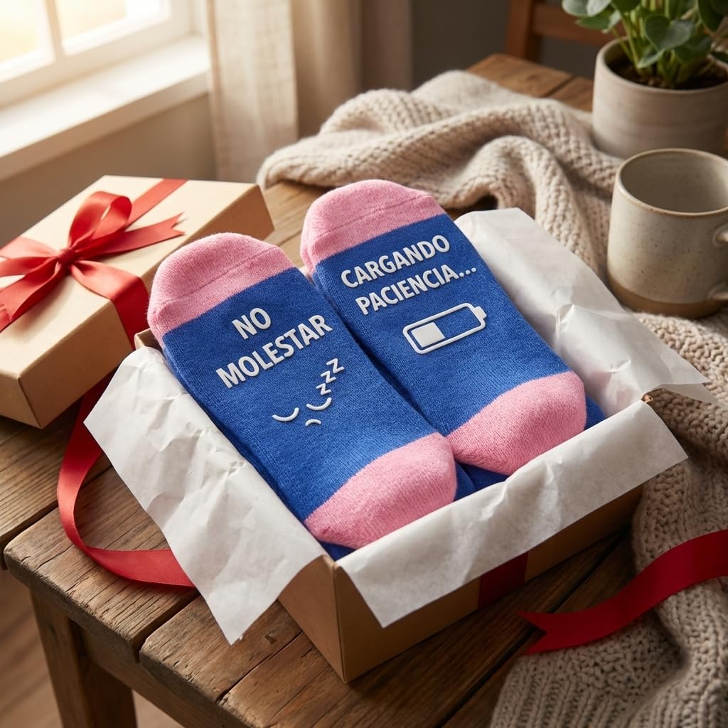 Calcetines Divertidos para Mujer 36–41 | Regalo Original – VERADGROUP - Cargando paciencia