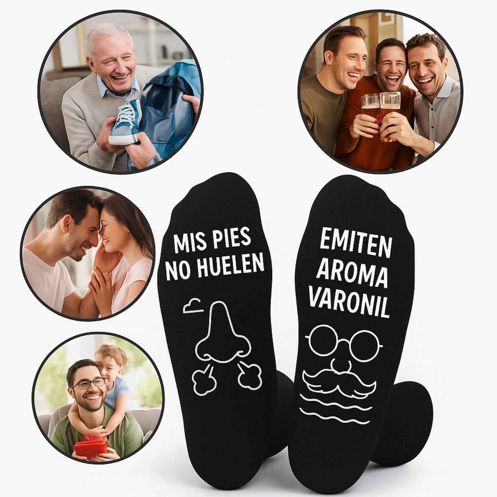 Calcetines Divertidos para Hombre 39–46 | Algodón – VERADGROUP - Aroma varonil