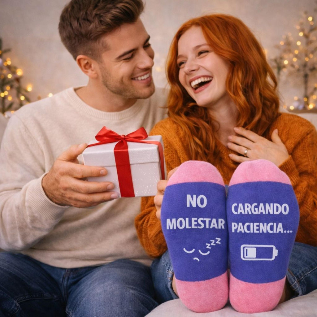Calcetines Divertidos para Mujer 36–41 | Regalo Original – VERADGROUP - Cargando paciencia