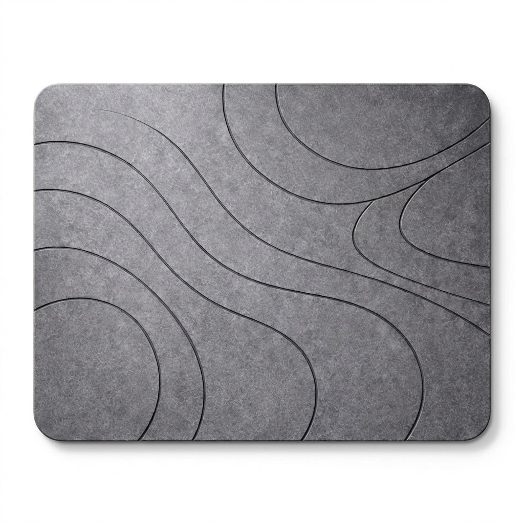 Alfombra de Baño de Diatomita Gris Piedra Elegante  60 × 40 cm | Secado Rápido – VERADGROUP