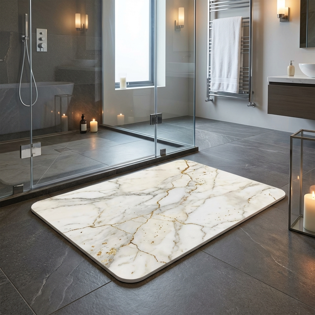 Alfombra de Baño de Diatomita 60 × 40 cm | Piedra Absorbente de Secado Rápido – VERADGROUP
