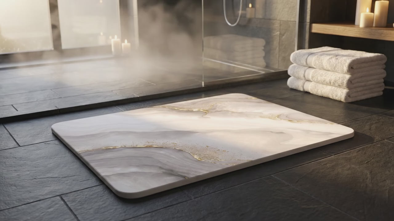 Alfombra de Baño de Diatomita 60 × 40 cm | Piedra Absorbente de Secado Rápido – VERADGROUP
